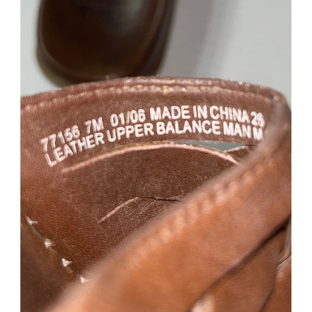 Clarks Woven Slide Sandals Womens 7M Brown Leather Slip On Woven Shoes Vacation